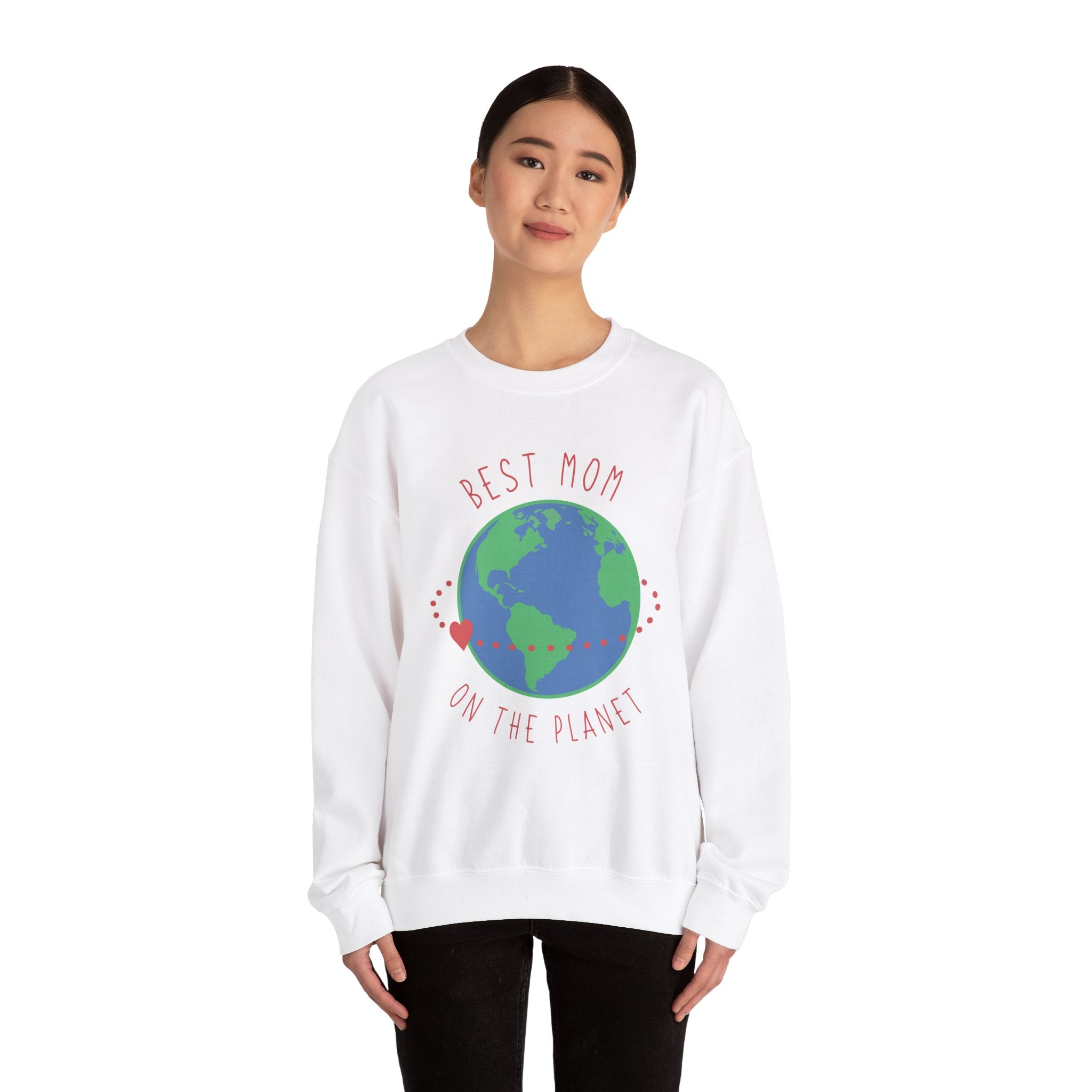 Mom's Sweatshirt - Best Mom on the Planet Design
