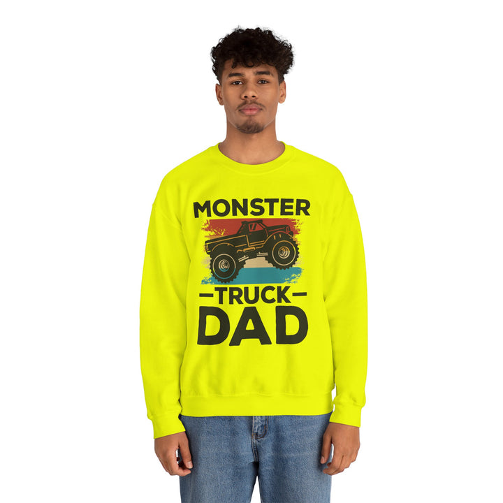 Dad’s Sweatshirt – Monster Truck Dad Design