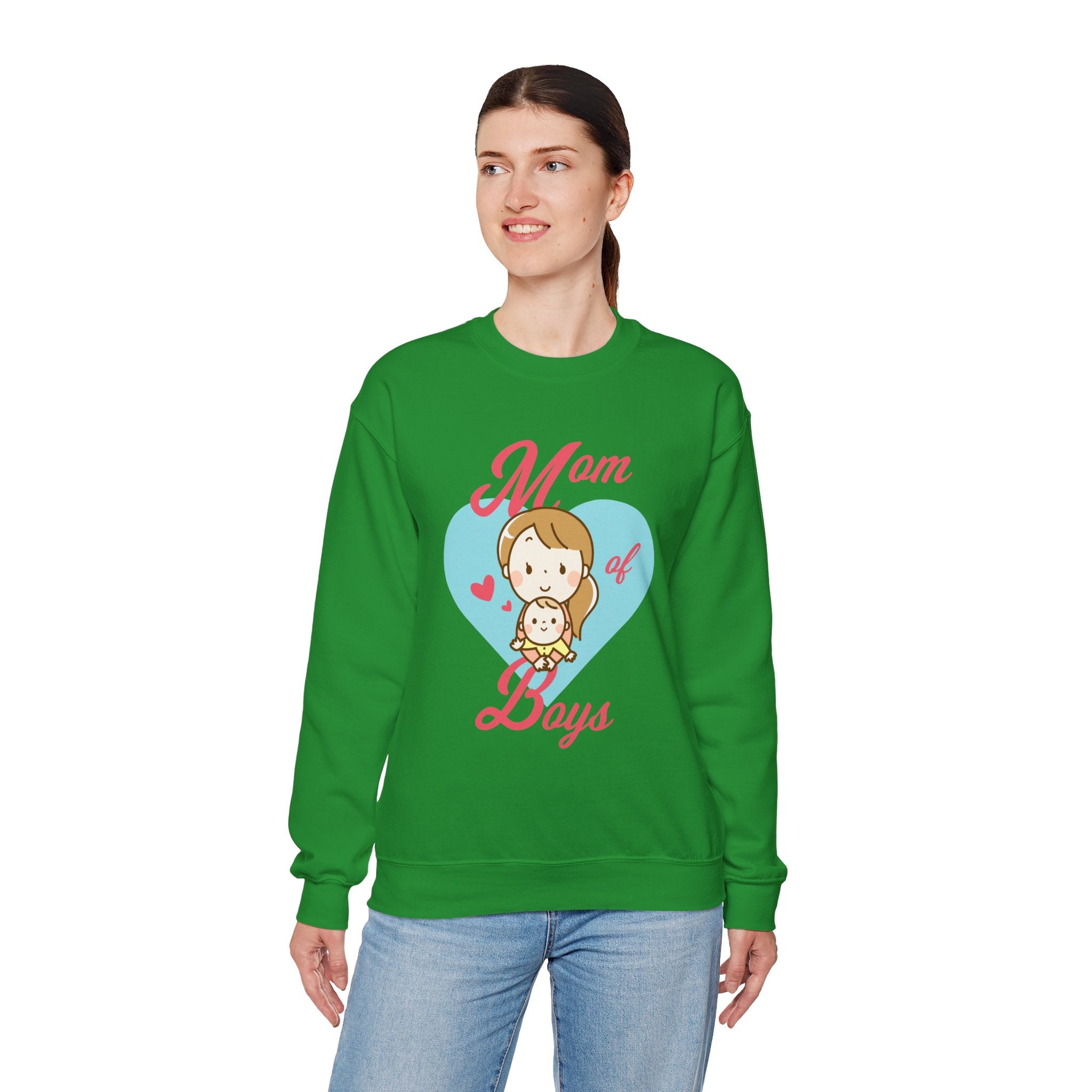 Mom Sweatshirt - Mom of Boys Design
