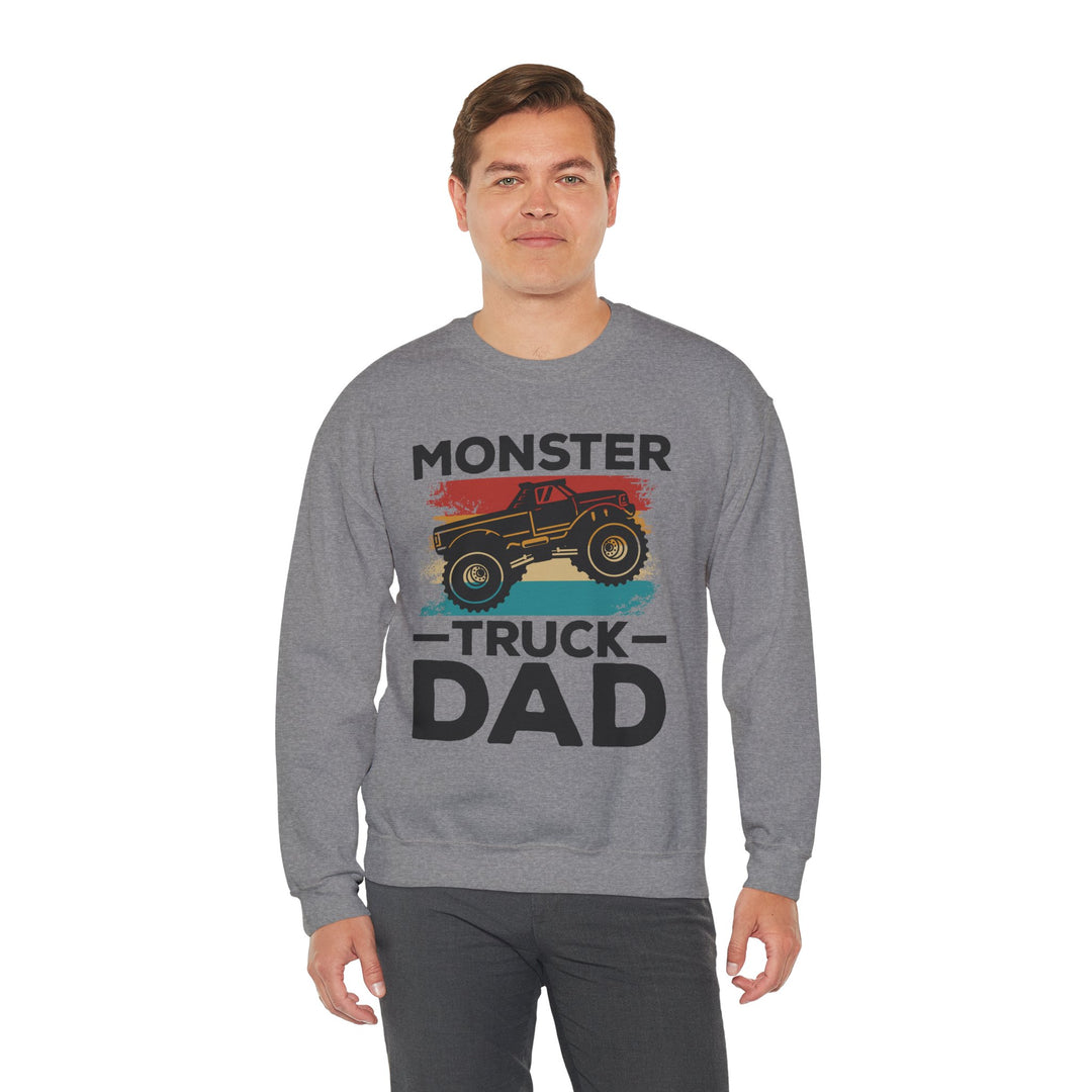 Dad’s Sweatshirt – Monster Truck Dad Design