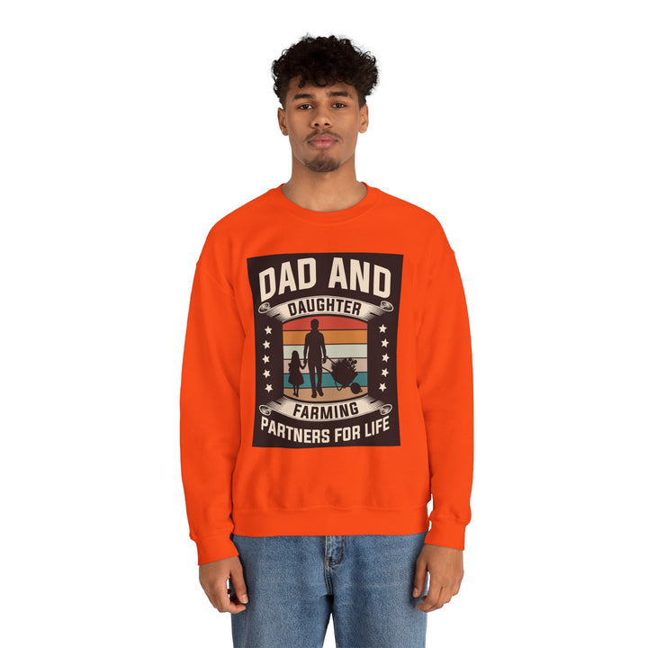 Dad’s Sweatshirt – Dad and Daughter Farming Partners For Life Design