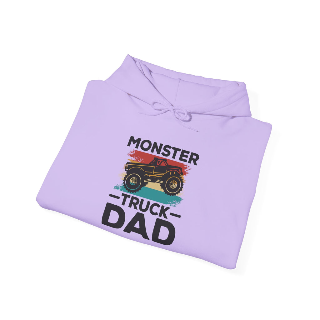 Dad’s Hooded Sweatshirt – Monster Truck Dad Design