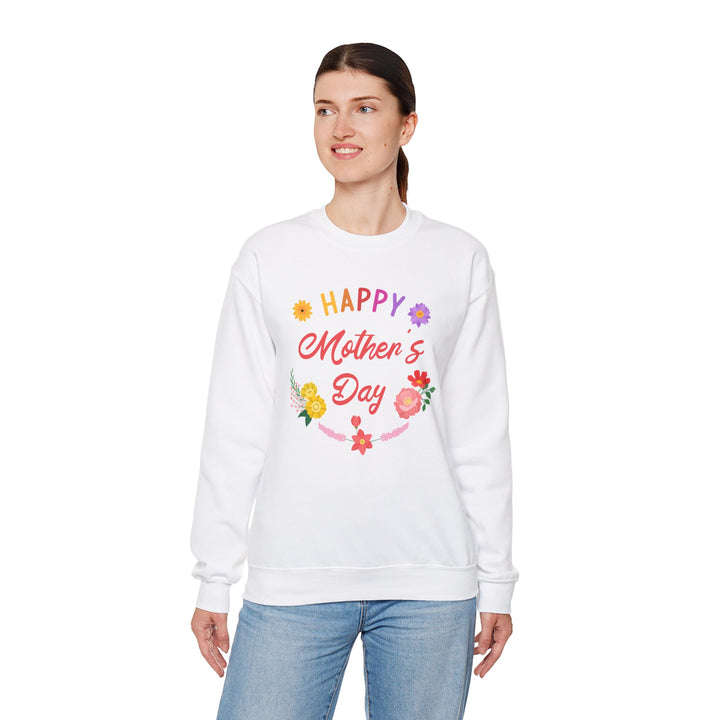 Mom's Sweatshirt - Happy Mother's Day Floral Design