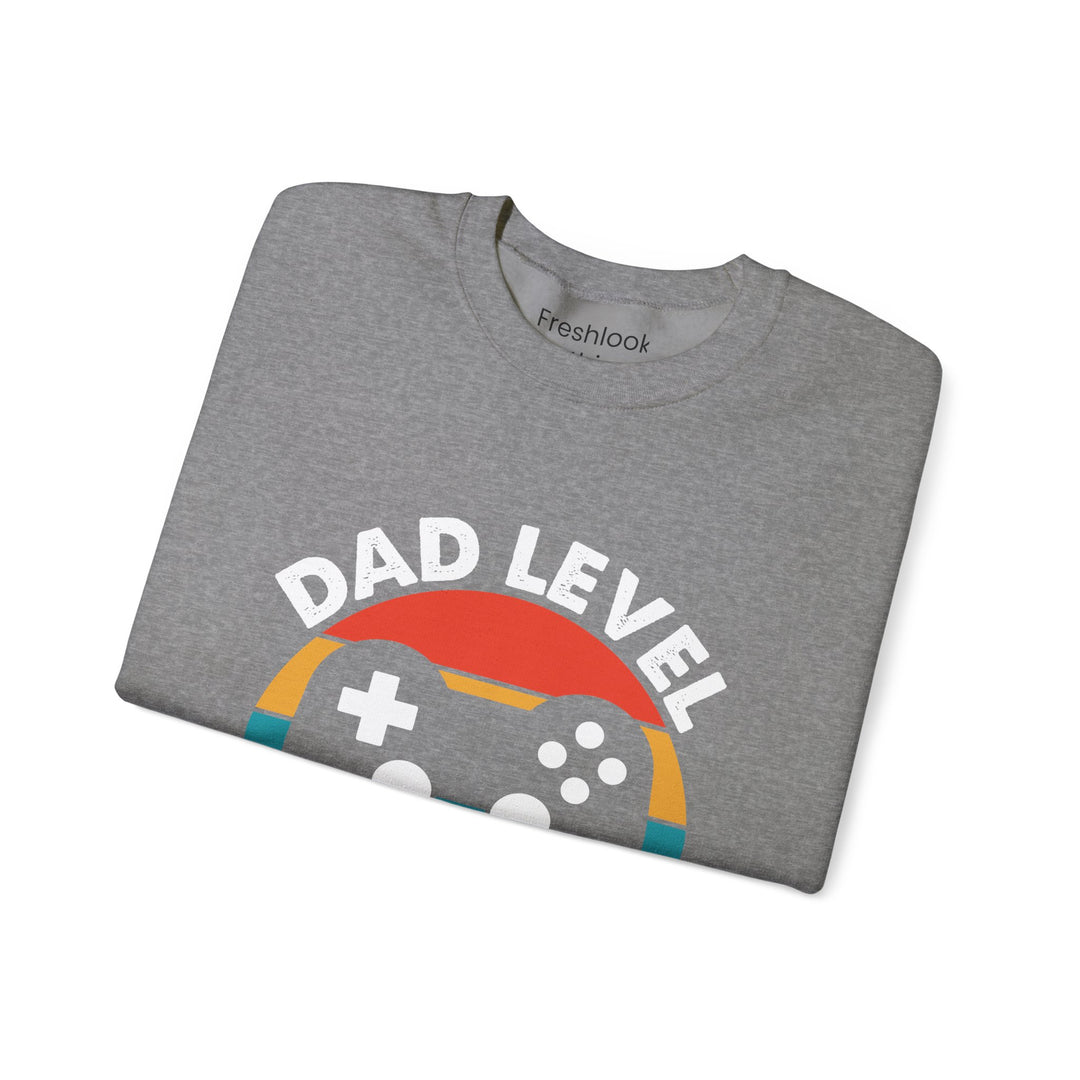 Dad’s Sweatshirt – Dad Level Unlocked Design