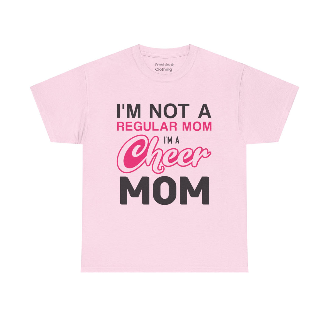 Mom T-Shirt - I'm Not A Regular Mom - Cheer Mom Design for Cheerleading Events