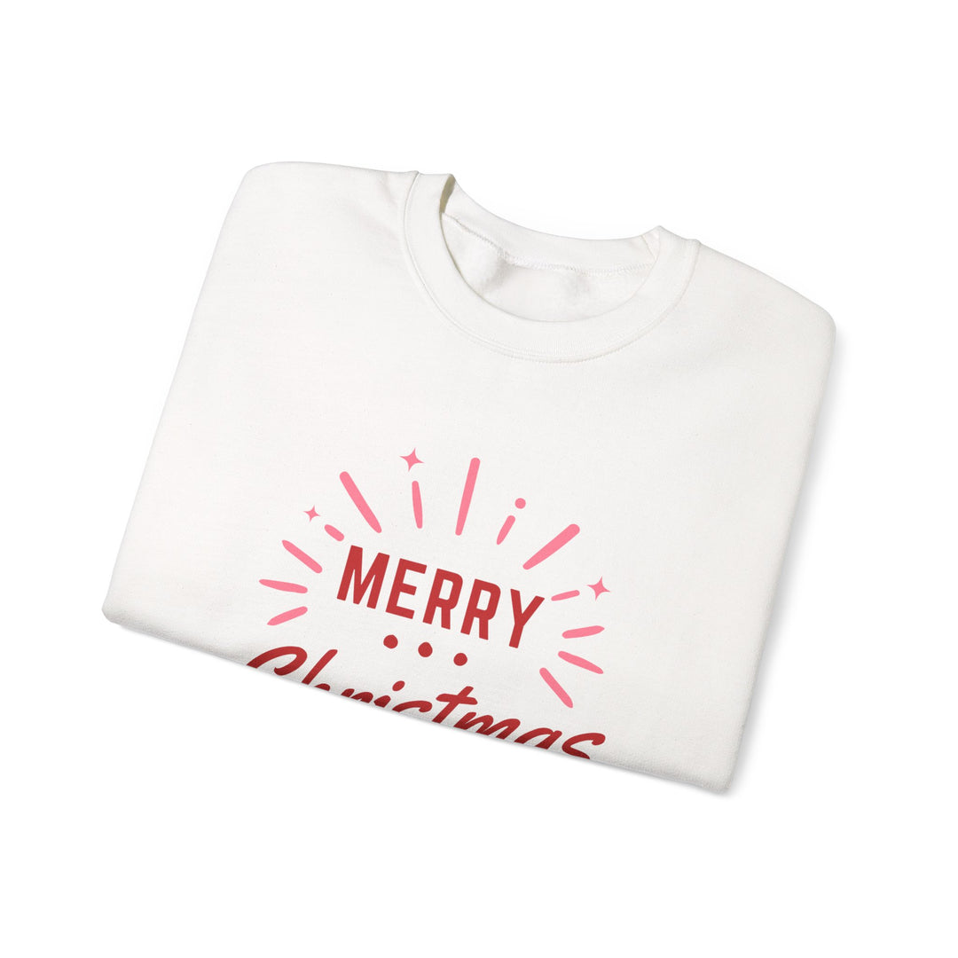 Christmas Sweatshirt — Merry Christmas Vibes Cozy Holiday Crewneck