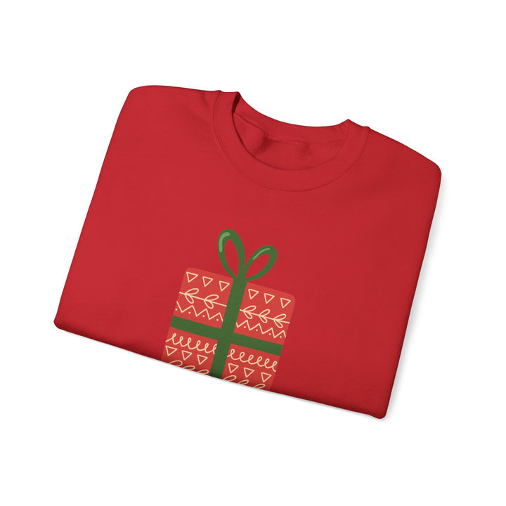 Christmas Present Sweatshirt – 'Merry Christmas' Holiday Crewneck