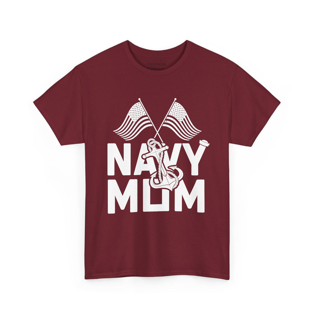 Mom T-Shirt – Navy Mom Design