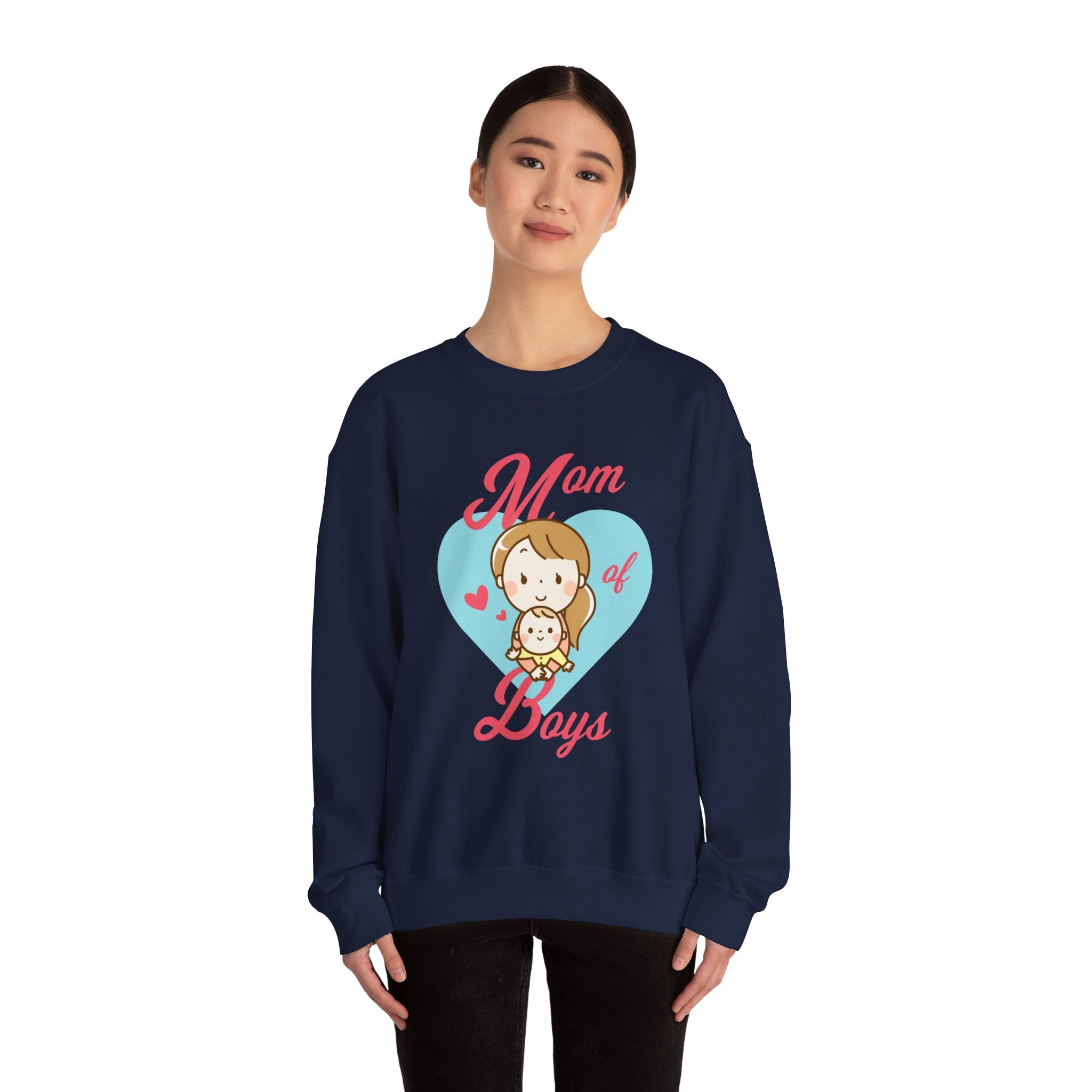 Mom Sweatshirt - Mom of Boys Design