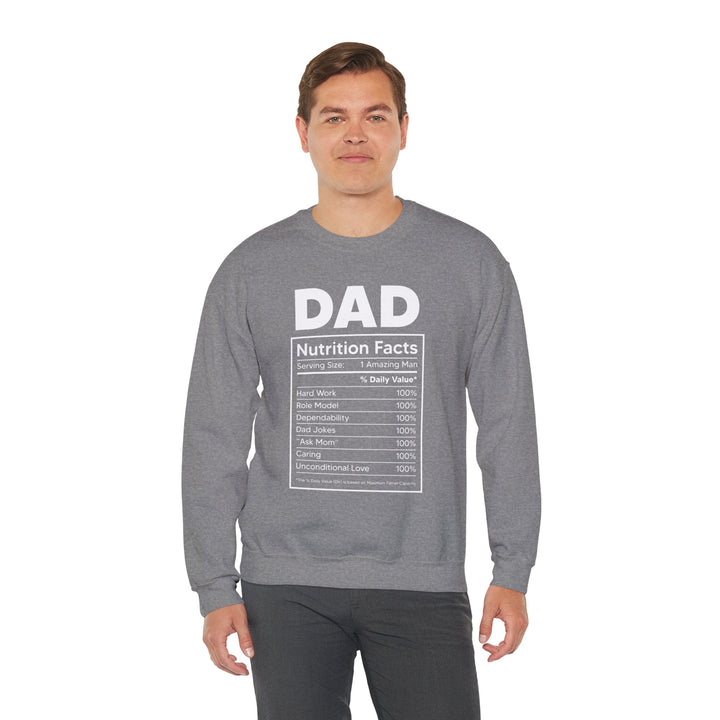 Dad’s Sweatshirt – Dad Nutrition Facts Design