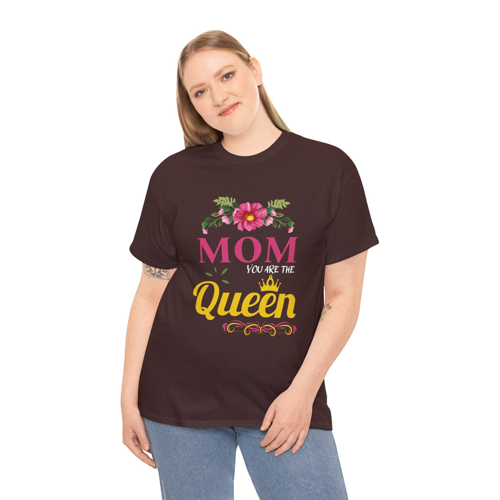 Mom T-Shirt – Mom You Are the Queen – Floral Design