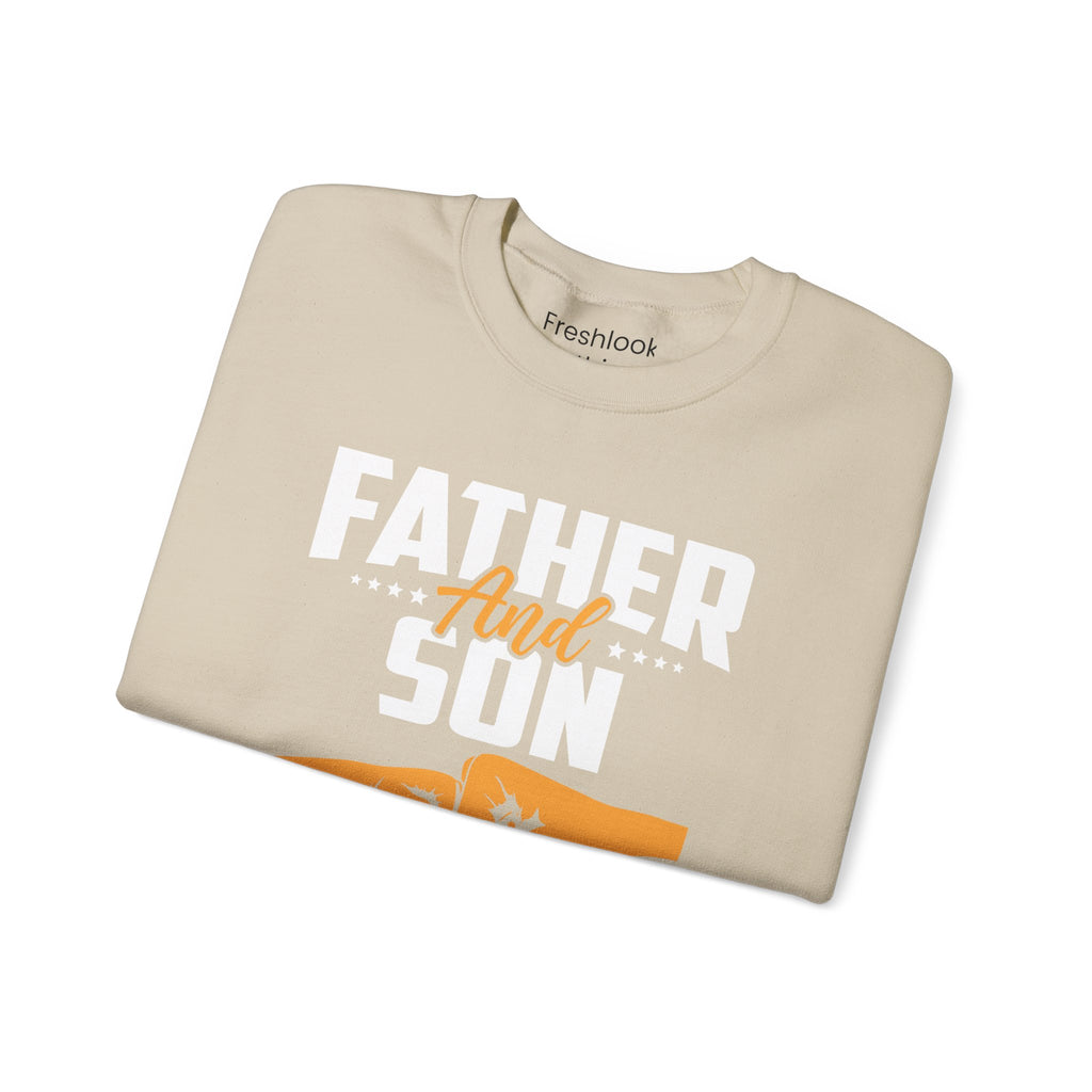 Dad’s Sweatshirt – Father and Son Not Always Eye to Eye But Always Heart to Heart Design