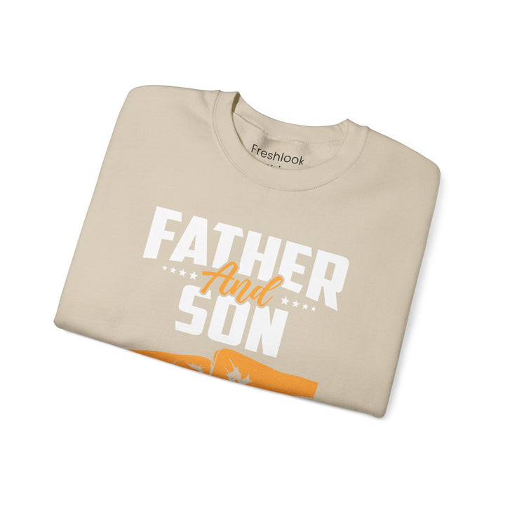 Dad’s Sweatshirt – Father and Son Not Always Eye to Eye But Always Heart to Heart Design