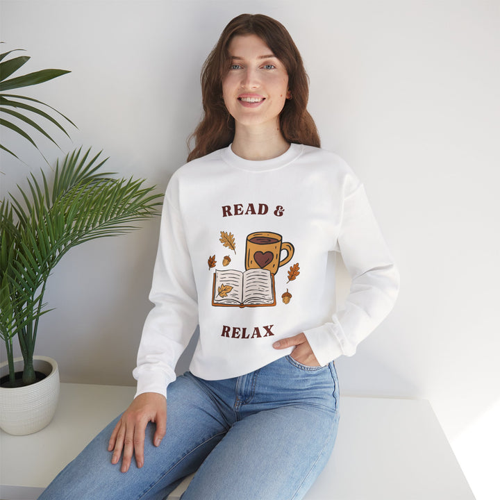 Read & Relax Sweatshirt — Cozy Book Lover Crewneck