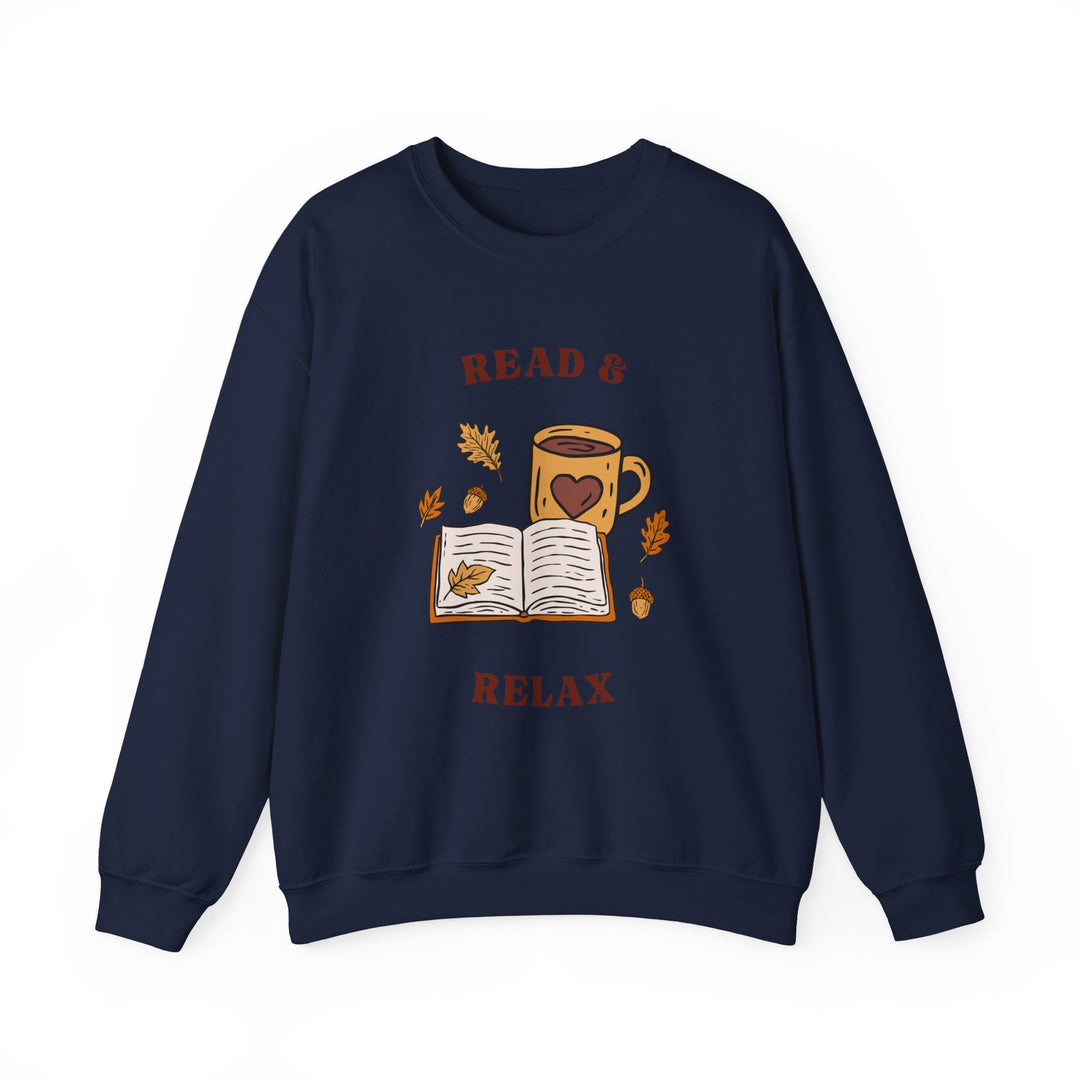 Read & Relax Sweatshirt — Cozy Book Lover Crewneck