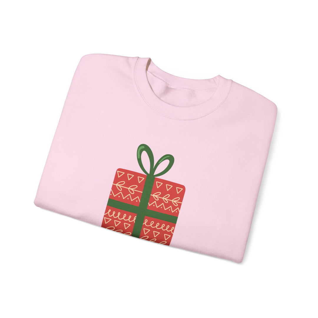 Christmas Present Sweatshirt – 'Merry Christmas' Holiday Crewneck