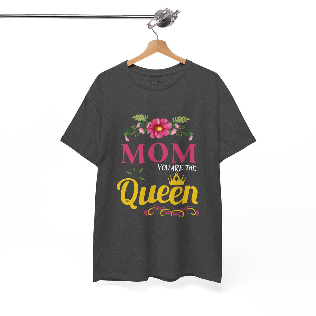 Mom T-Shirt – Mom You Are the Queen – Floral Design