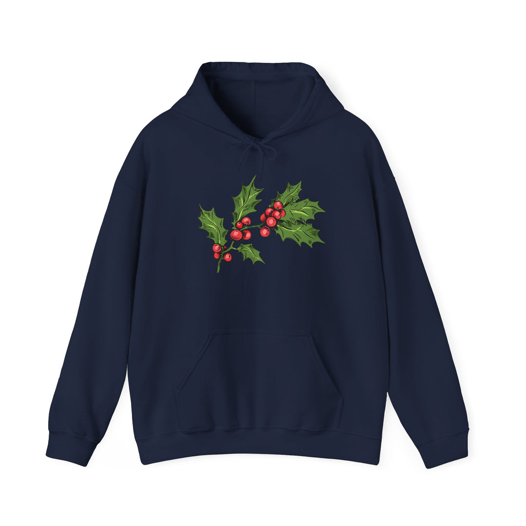 Festive Holly Unisex Hooded Sweatshirt