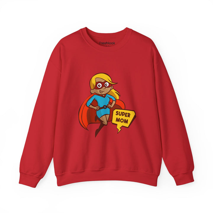 Mom's Sweatshirt - Super Mom - Perfect Gift for Mother's Day Design