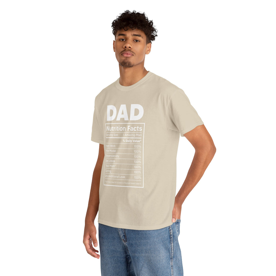 Dad's T-Shirt - Dad Nutrition Facts Design