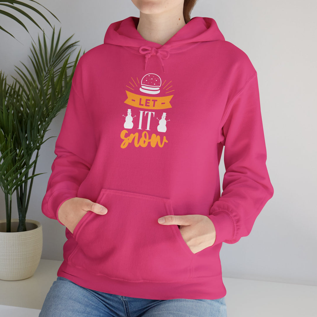 Unisex Heavy Blend™ Hooded Sweatshirt - 'Let It Snow' Cozy Sweatshirt