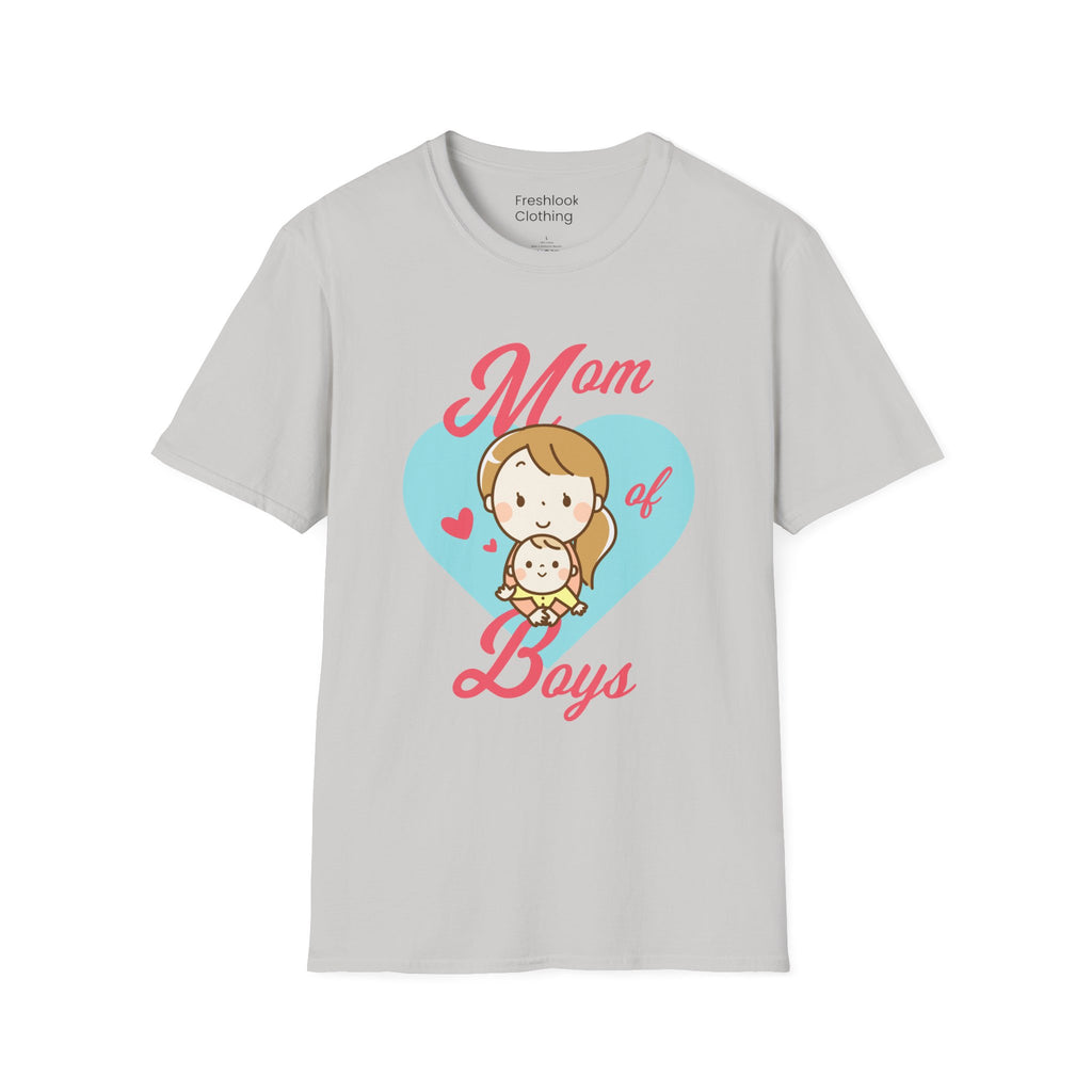 Mom T-Shirt - Mom of Boys Design