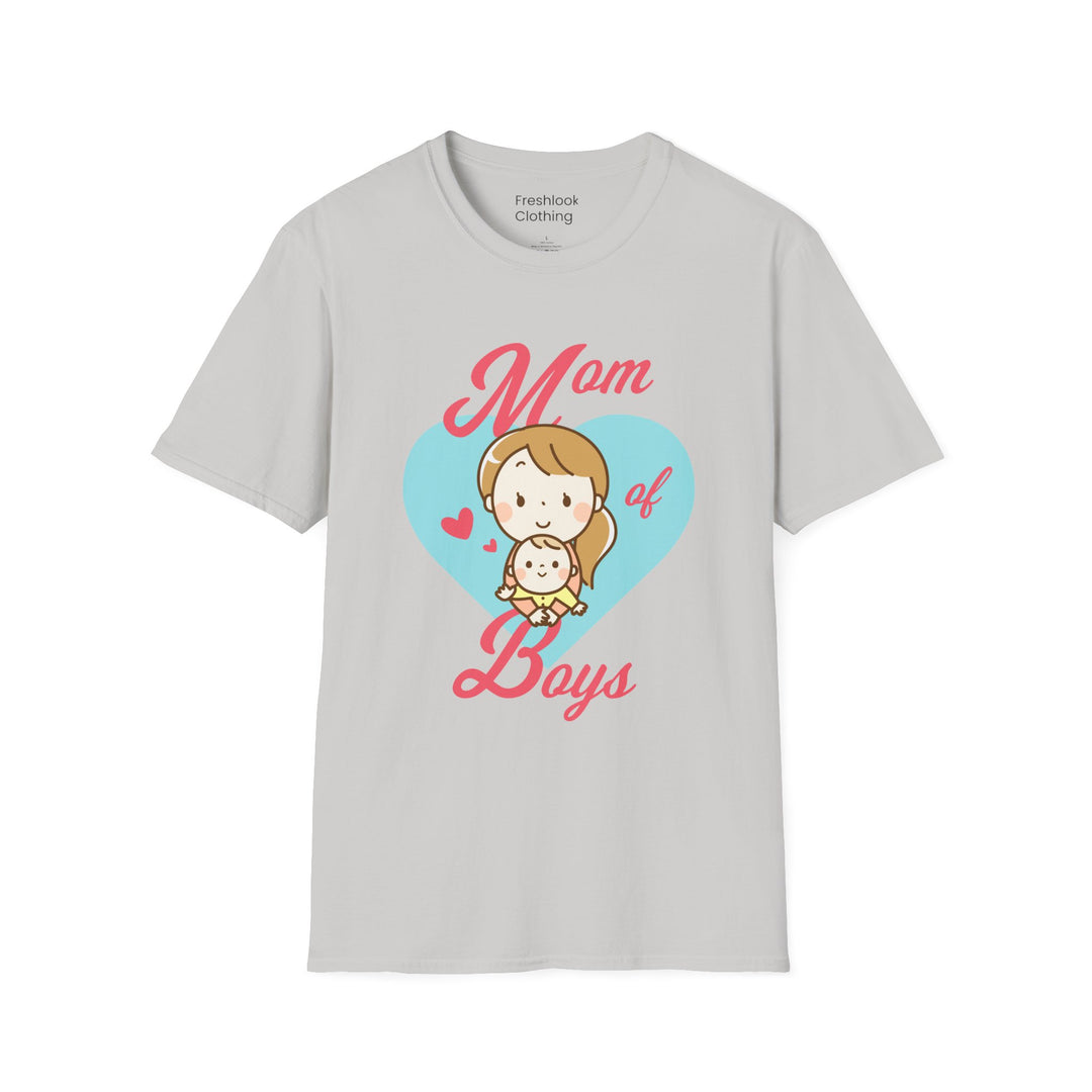 Mom's T-Shirt - Mom of Boys Design