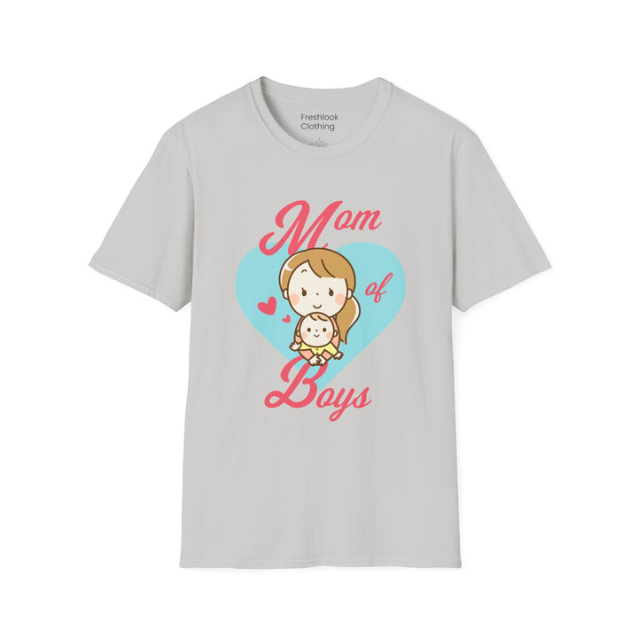 Mom's T-Shirt - Mom of Boys Design