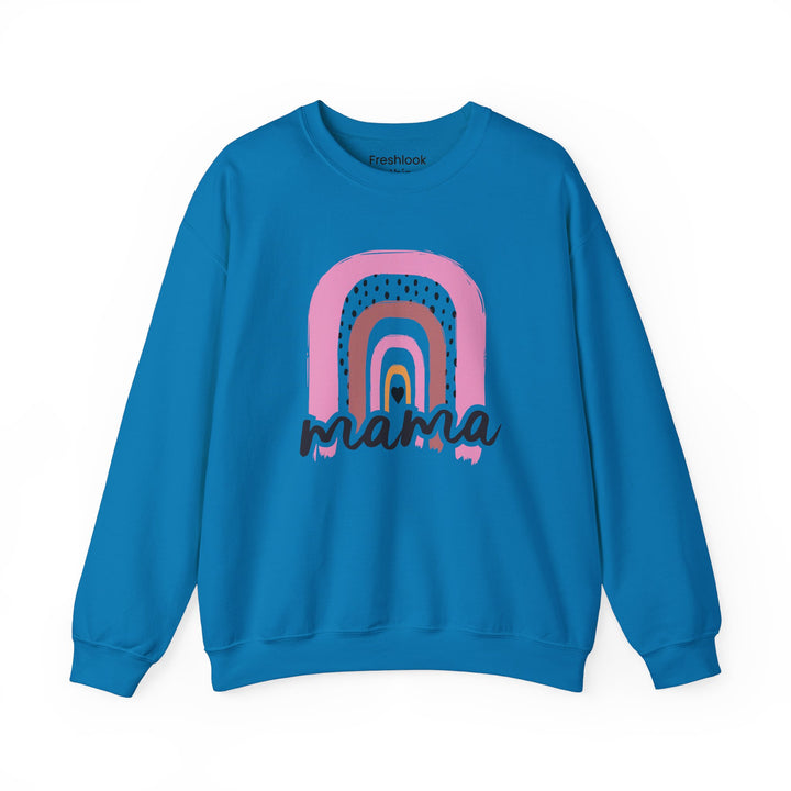 Mom's Sweatshirt - Mama Rainbow Design