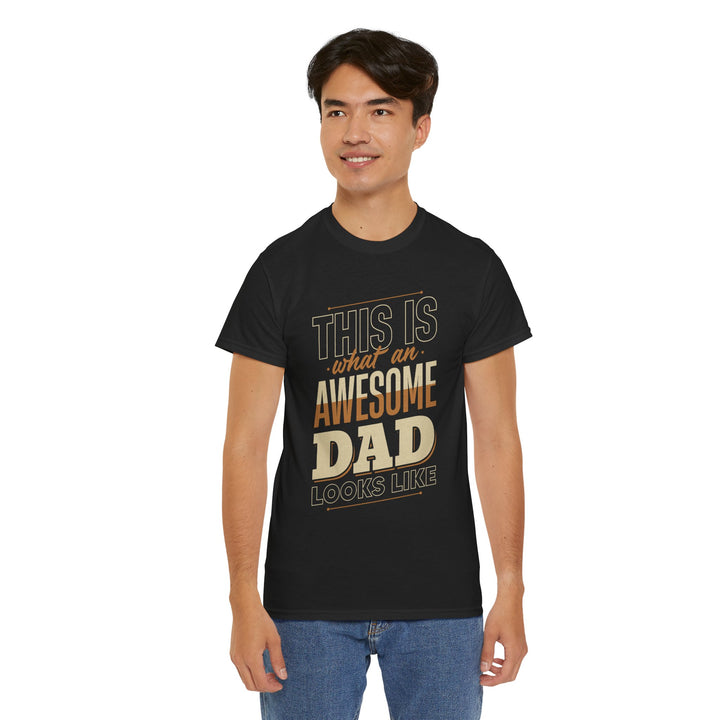 Dad's T-Shirt - This is What an Awesome Dad Looks Like Design