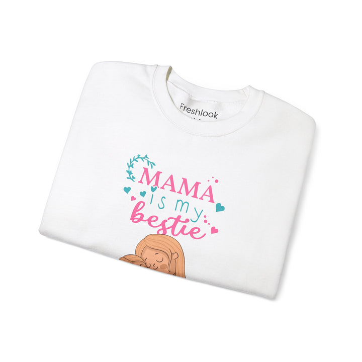 Mom's Sweatshirt - Mama Is My Bestie Design