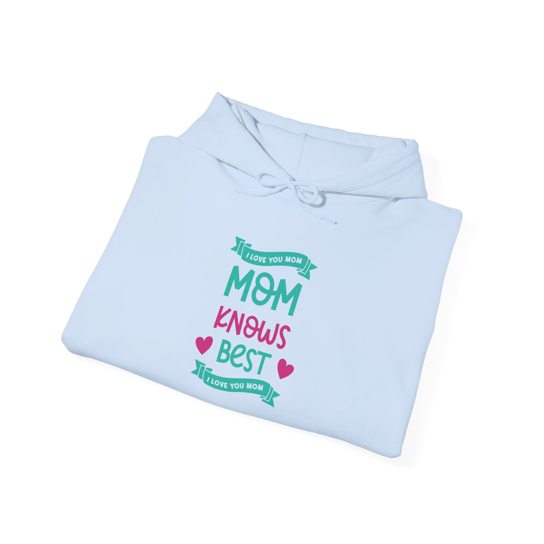 Mom's Hooded Sweatshirt – MOM Knows Best Design