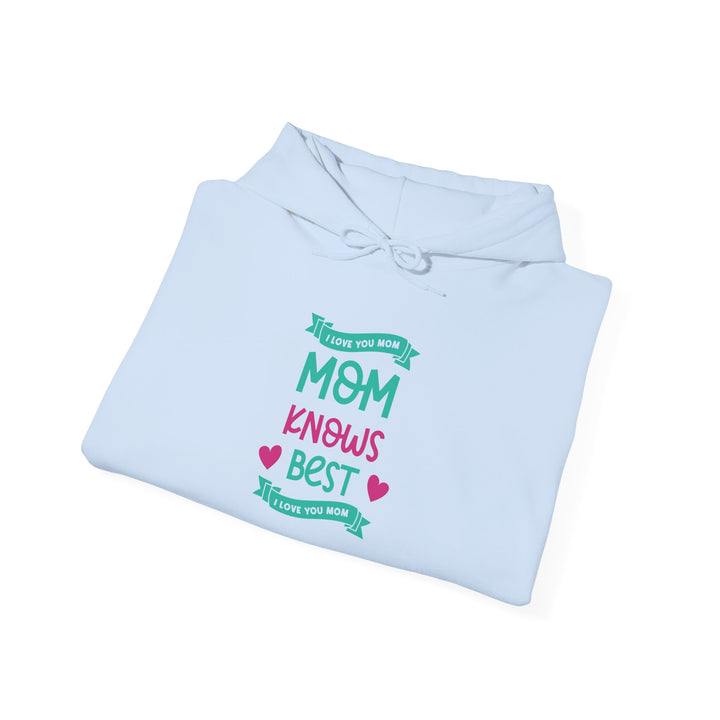 Mom's Hooded Sweatshirt – MOM Knows Best Design