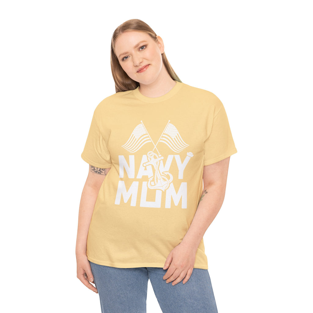 Mom T-Shirt – Navy Mom Design