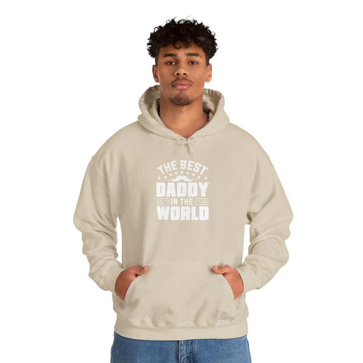 Dad’s Hooded Sweatshirt – The Best Daddy in the World Design