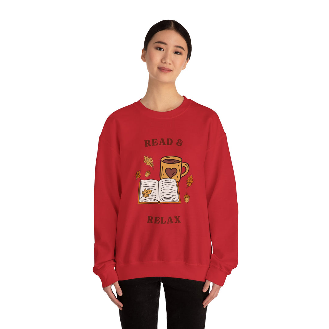 Read & Relax Sweatshirt — Cozy Book Lover Crewneck