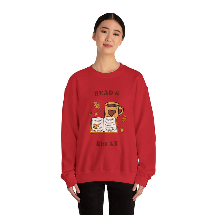 Read & Relax Sweatshirt — Cozy Book Lover Crewneck