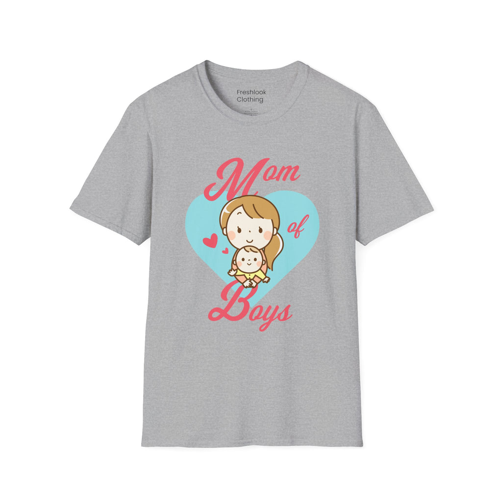 Mom T-Shirt - Mom of Boys Design