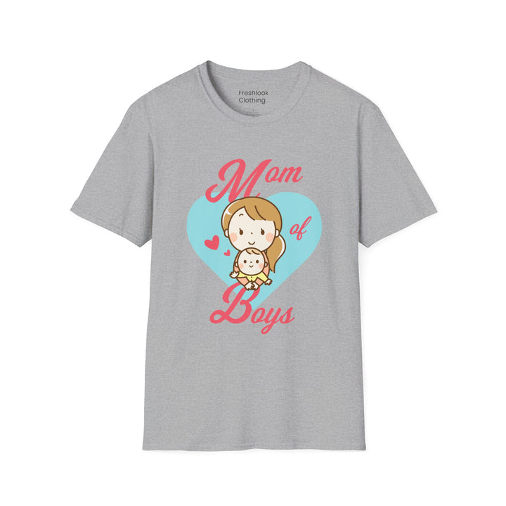 Mom's T-Shirt - Mom of Boys Design