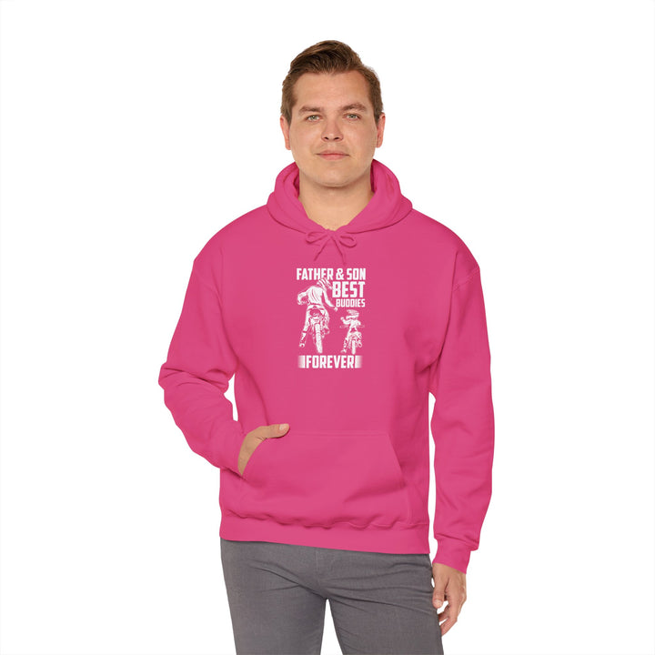 Dad’s Hooded Sweatshirt – Father & Son Best Buddies Forever Design