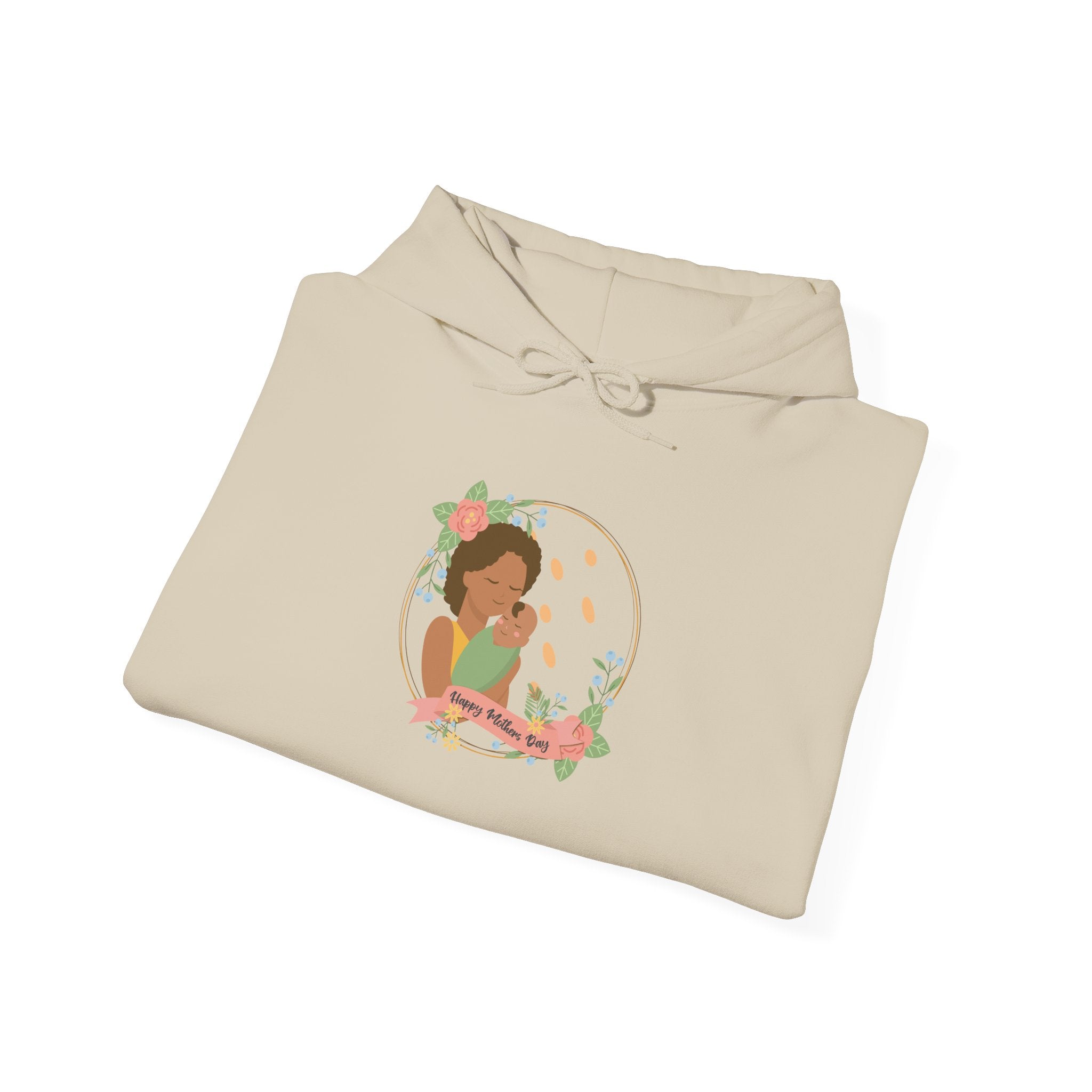 Mom's Unisex Hooded Sweatshirt - Happy Mother's Day - Cozy Floral Art Design