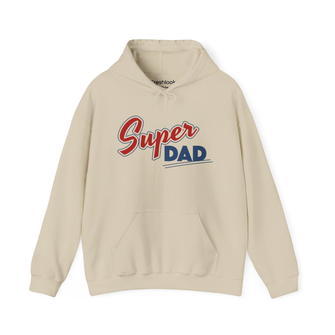 Dad’s Hooded Sweatshirt – Super Dad Unisex Hooded Design