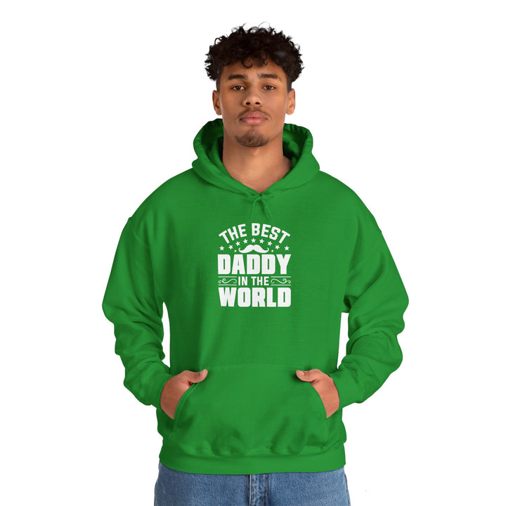 Dad’s Hooded Sweatshirt – The Best Daddy in the World Design