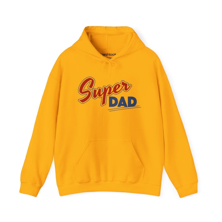 Dad’s Hooded Sweatshirt – Super Dad Unisex Hooded Design