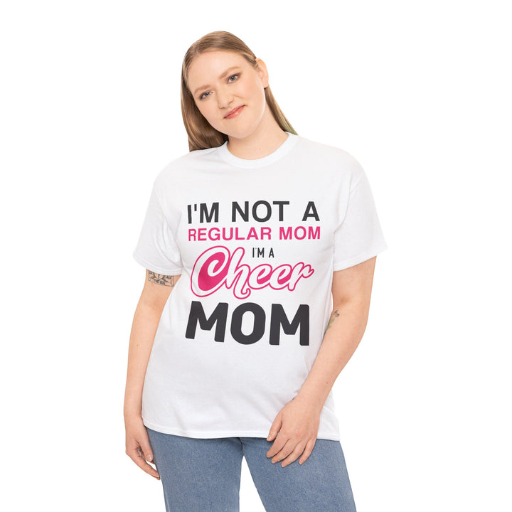 Mom T-Shirt - I'm Not A Regular Mom - Cheer Mom Design for Cheerleading Events