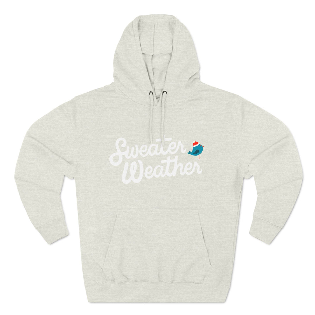 Cute Bird Three-Panel Fleece Hoodie - Cozy and Fun Sweatshirt for All Occasions