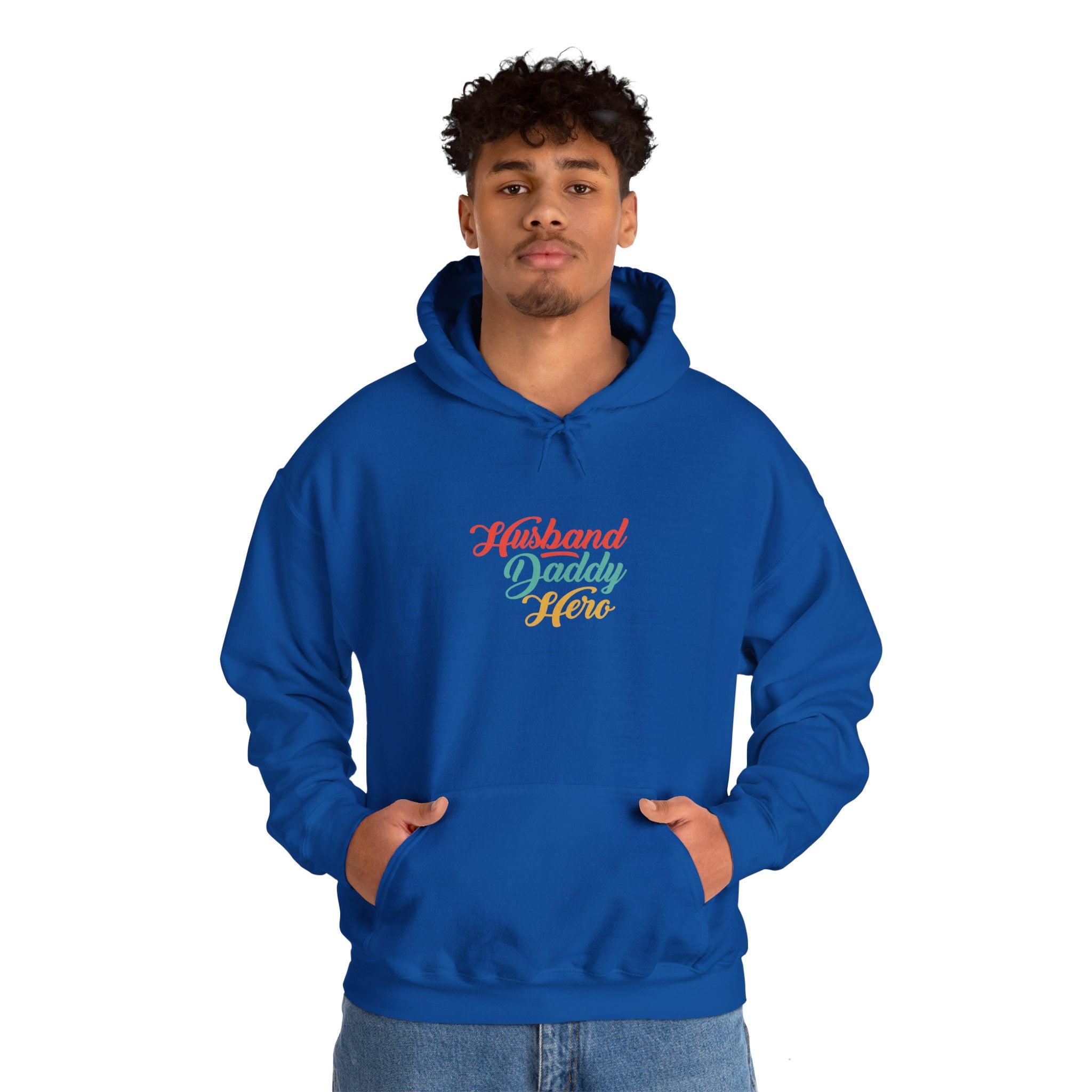 Dad’s Hooded Sweatshirt – Husband Daddy Hero Design