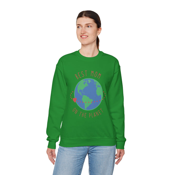 Mom's Sweatshirt - Best Mom on the Planet Design