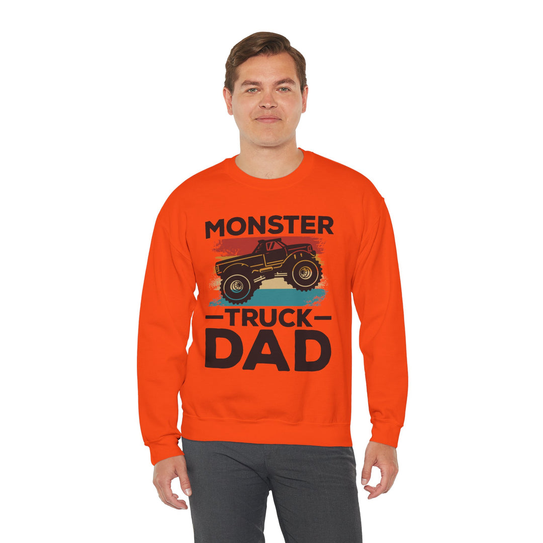 Dad’s Sweatshirt – Monster Truck Dad Design