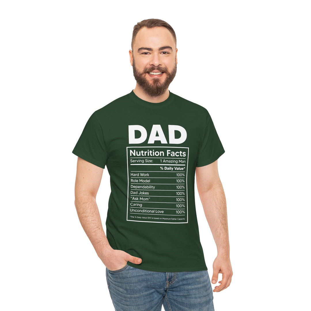 Dad's T-Shirt - Dad Nutrition Facts Design